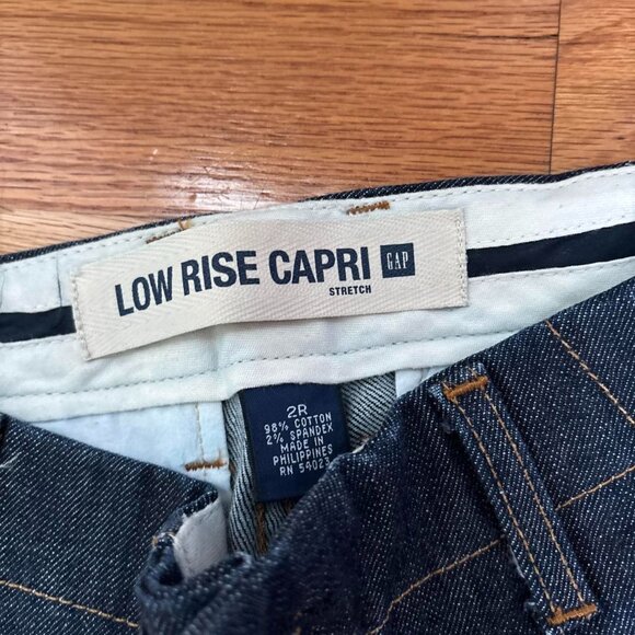 Dark Blue Wash Low Rise Jeans - Picture 2 of 7